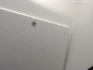 KinkyMarisol Public air plane bathroom - Exhibitionism-7
