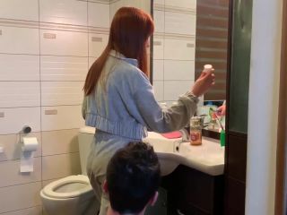 online clip 5 Petite Princess FemDom - Redhead Girl Brushes Her Teeth and Spits in Slave's Mouth - Amateur Femd... on amateur porn shrinking fetish-2
