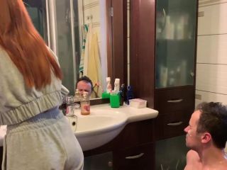 online clip 5 Petite Princess FemDom - Redhead Girl Brushes Her Teeth and Spits in Slave's Mouth - Amateur Femd... on amateur porn shrinking fetish-8