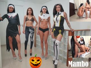 Anal Vids.com, Legal Porno.com - Bianca Dantas, Qween Goddess, Dutra Sura, Heloa Green - Halloween Perv Nuns Squad: 4 - Gangbang-4