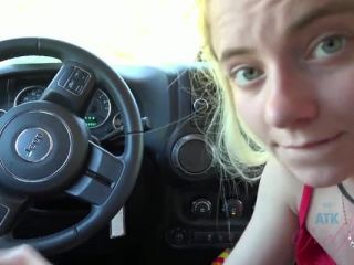 You find a private place to fuck Riley in the car POV!-1