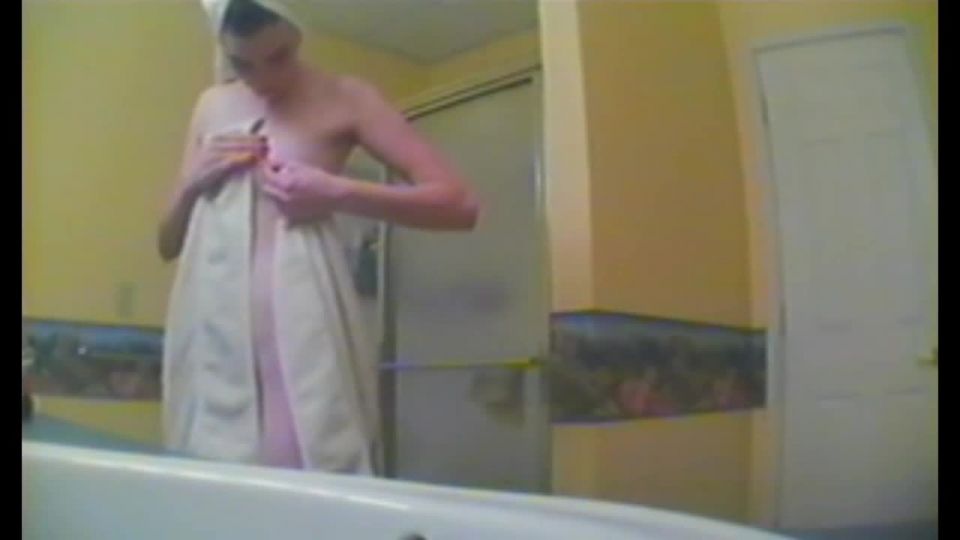 Nice body teen in the shower. hidden cam