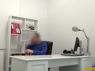 woodman casting full Giorgia Roma in Hard desk fuck with Italian minx, casting on blowjob-0