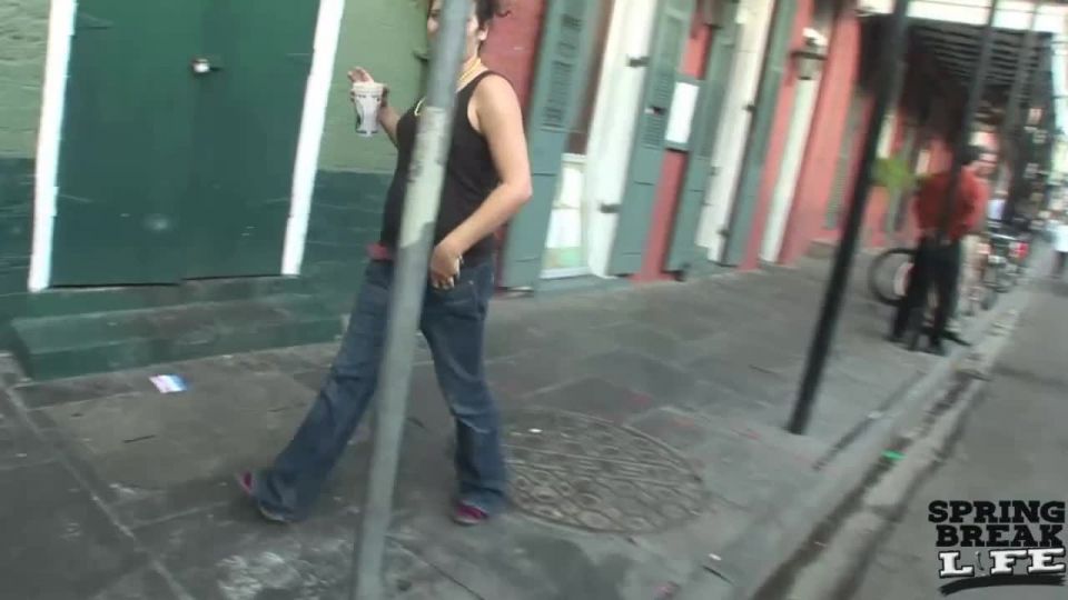 Bourbon Street Flashers During Mardi  Gras