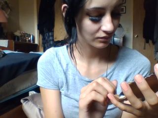 Petite x Kitten - Asmr Tapping Ripping Finger Nails | asmr | teen -8