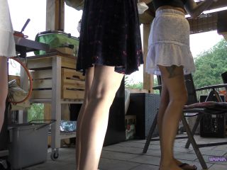 Rainy Day Barbeque Party With Short Skirts No Panties On Try On Haul Da-8