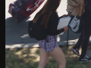 Schoolgirl got a serious wedgie problem in her  ass-2