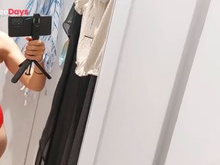 [GetFreeDays.com] Une brune sexy essaie des vtements dans le vestiaire. Chatte poilue, gros seins, gros ttons. Porn Stream June 2023-3