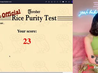 [GetFreeDays.com] Fit Asian girl Peachy takes the Rice Purity Test - STIs Cheated Number of partners and more Porn Video December 2022-9