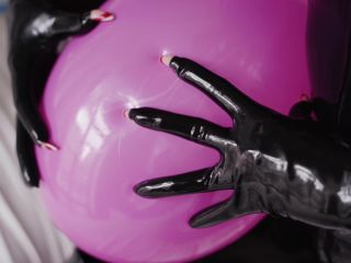 clip 29 Miss Ellie Mouse - Balloons and Latex ASMR | rubber | brunette girls porn squashing fetish-9