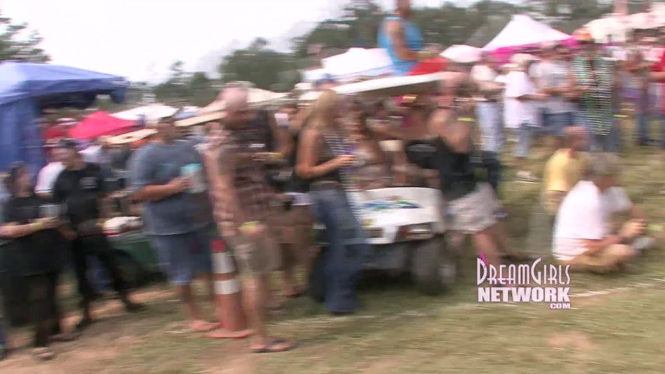 Biker Chicks Gets Naked At A Rally