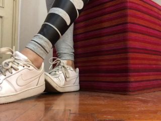 Dollhouse Studio - WHITE SOCKS IN NIKE SNEAKERS - Feet Worship*-1