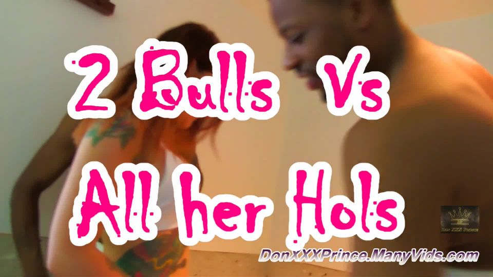 don xxx prince 2 bulls vs all her holes on interracial sex porn 