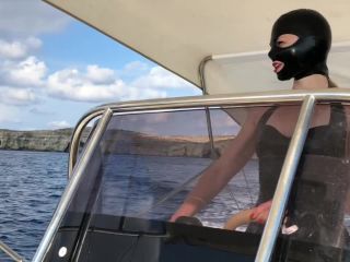 Bupshi Latex Amp Dildo Pants On The Sea-9