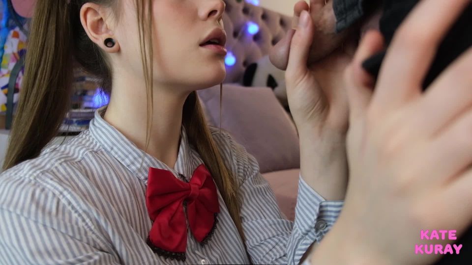 adult clip 1 porno milf blowjob hd Kate Kuray – Schoolgirl Sucks Cock Closeup, blow jobs on cumshot