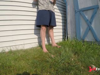 [GetFreeDays.com] Smoking outdoors shorts down at abandoned house Adult Leak January 2023-1