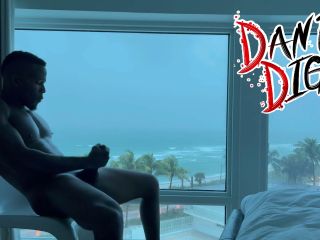 Dante Diggz - Morning BBC Alone Time During A Hurrricane On South Beach 1080P - Solo masturbation-1