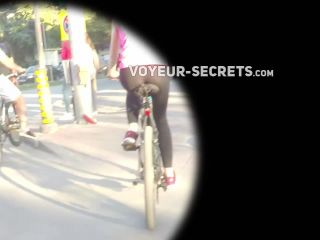 Tight ass on  bicycle-7