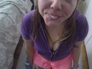 M@nyV1ds - DirtyKristy - Play n Spray Deepthroat Glasses Facial 2-1