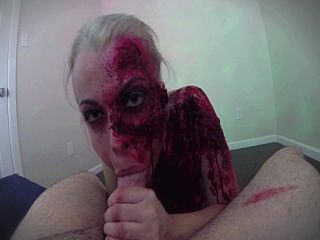 Messy Zombie Cosplay BJ Cosplay!-8