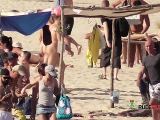 Lovely teens bare their bodies at a naturist plage-7