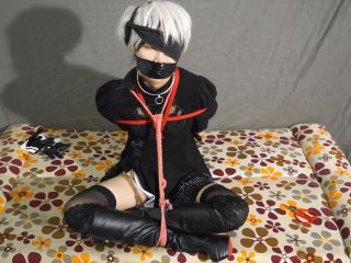 Asian Girls Bound and Gagged china rope bondage shibari ballgag cosplay Nier | fetish | asian girl porn ankle fetish-5