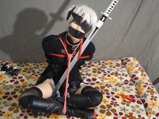 Asian Girls Bound and Gagged china rope bondage shibari ballgag cosplay Nier | fetish | asian girl porn ankle fetish-6