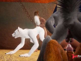 [GetFreeDays.com] Interracial exchange of furry couples ends in group orgy in wild sex from Wild Life Porn Film July 2023-5