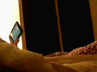 Wife watching phone porn and fingering pussy. hidden cam-2