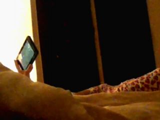 Wife watching phone porn and fingering pussy. hidden cam-3
