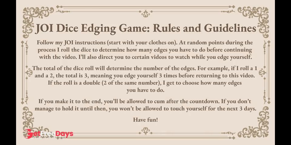 [GetFreeDays.com] JOI Dice Edging Game Can You Make It Until the End Without Cumming Porn Video November 2022