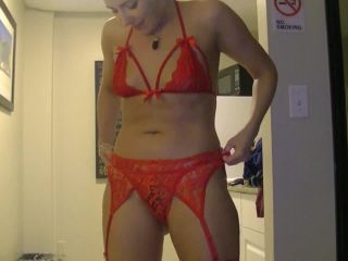 Pt 1Helenas Cock Quest - Helena Getting Ready 3 My Red Lingerie-7