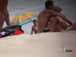 Barely legal youthfull naturist lays naked at the plage 3-5