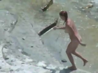 Wild fuck started in the water Nudism!-9