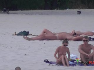 Nymph naturists take off their clothes and play nude  4-9