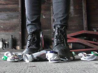 Aluminum Can Crushing In Combat Boots 1080p-3