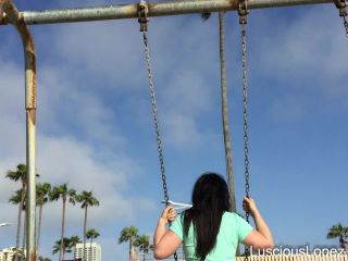 Luscious Lopez[0346464] slow motion： big ass in short shorts on a swing #merica #lusciouslopez [2017-07-04]-8