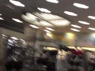 Girl working out in a gym-9