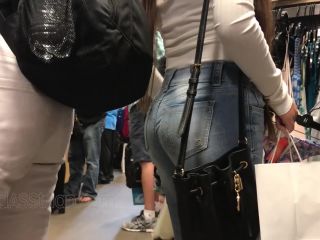 CandidCreeps 845 Fat Ass in Jeans Candid Jeans Girl Mall Hawa-2