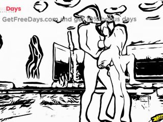 [GetFreeDays.com] Psychedelic Sauna - 2D Manga Style Version Porn Clip December 2022-8