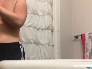Curvy teen before and after shower-8