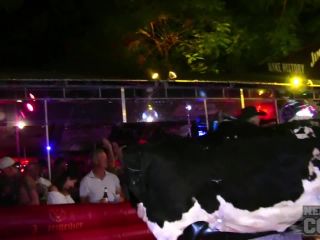 Fantasy Fest 2018 Topless Bull Riding And Girls Flashing Pussy And Tits On The Streets Public-5