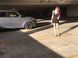 xxx video clip 16 tinder femdom KatSaysMeow – Public Parking Garage Cumming- Daytime, blonde on blonde porn-0