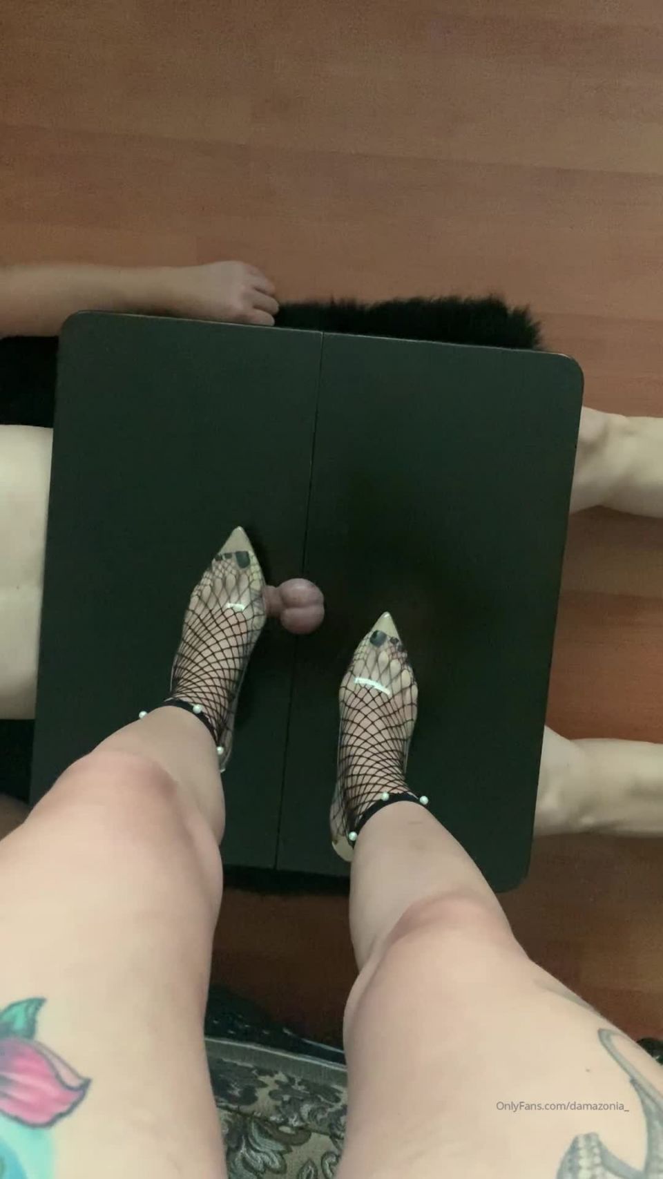 online adult clip 24 damazonia 09-10-2019 My beautiful feet in transparent shoes crushing some balls….. and I m loving it tramplin on femdom porn femdom plug