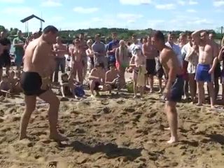 Strong girl sand wrestling tournnt Muscle-5