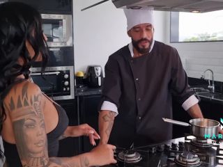 Cuckold Woman Receives A Call From Her Husband When She Is Fucking With The Chef - Pornhub, Mariana Martix (FullHD 2021)-0