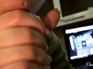 Rubbing Sloppy Foreskin Blowjob And Licking Dick Huge CumDickforlily 1080p-6