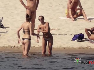 My sexy wife showing her pussy on a naturist plage.....in a lost  paradise....-8