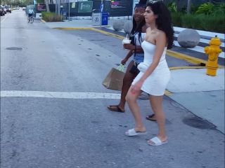 Candid vor tight white dress vpl ass-2