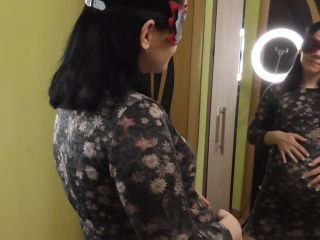 M@nyV1ds - AnnaManyVids - Pregnant girl trying on dresses and suit-1